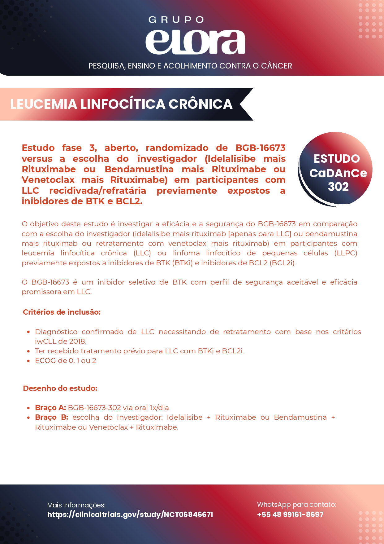 Lâmina oficial - Leucemia Linfocítica Crônica (LLC) ou Linfoma Linfocítico de Pequenas Células